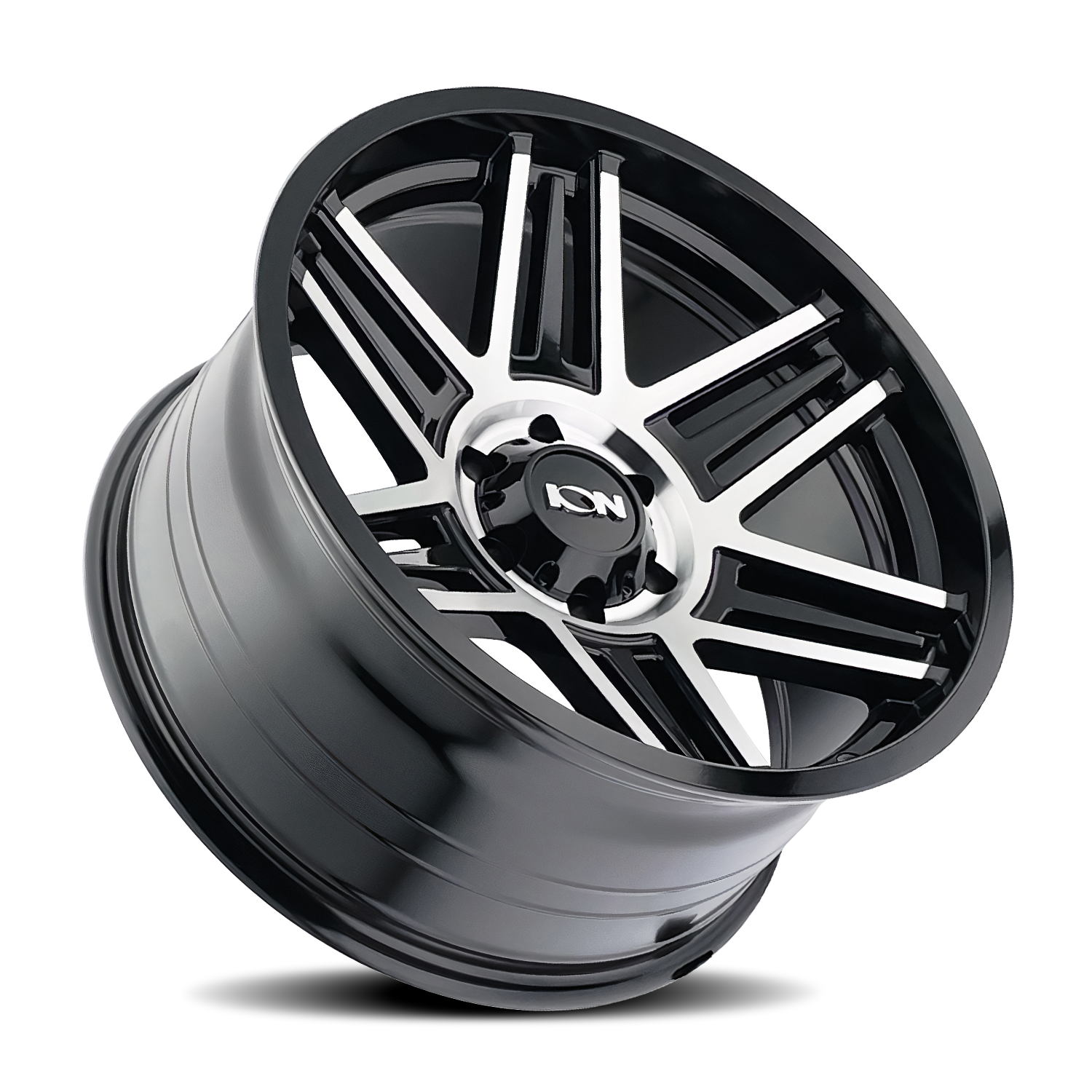 ION 147 GLOSS BLACK MACHINED 20X10 8-165.1 -19MM 125.2MM