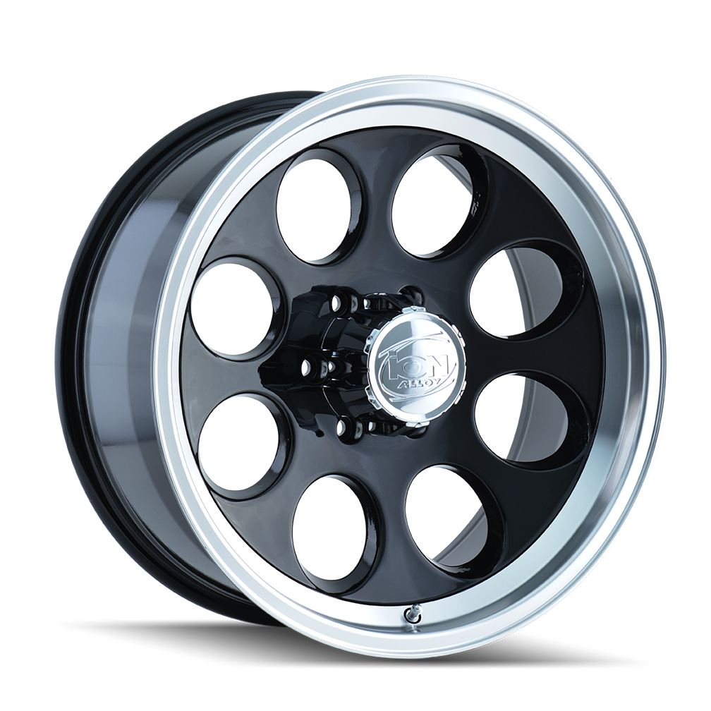 ION 171 GLOSS BLACK MACHINED 16X8 6-139.7 -5MM 106MM