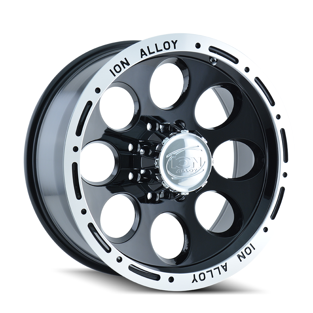 ION 174 GLOSS BLACK MACHINED 15X8 6-139.7 -27MM 106MM
