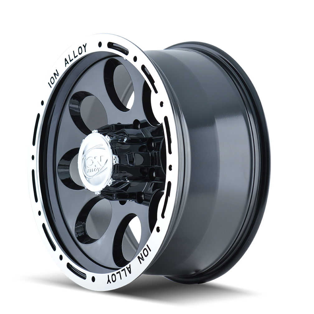 ION 174 GLOSS BLACK MACHINED 15X8 6-139.7 -27MM 106MM