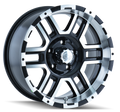 ION 179 SATIN BLACK MACHINED 16X8 6-114.3 10MM 83.82MM