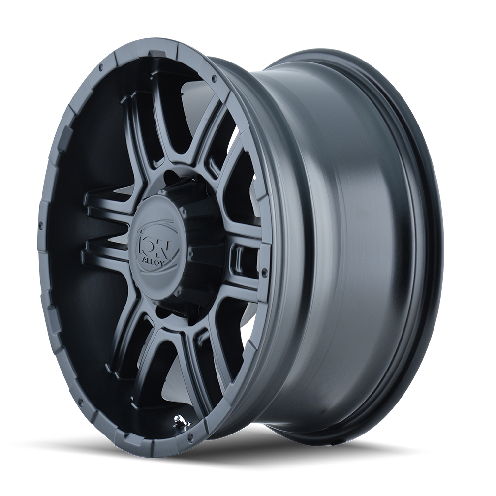 ION 179 MATTE BLACK 17X8 6-135 10MM 87MM