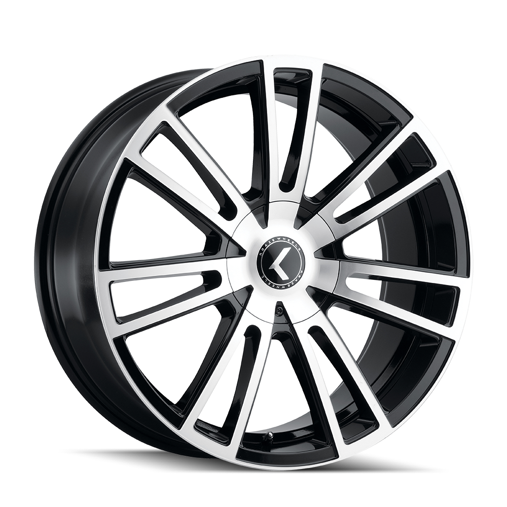KRAZE SPECTRA 183 GLOSS BLACK MACHINED 20X8.5 5-110/5-127 38MM 72.62MM