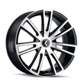 KRAZE SPECTRA 183 GLOSS BLACK MACHINED 18X8 5-110/5-127 40MM 72.62MM