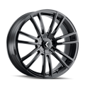 KRAZE SPECTRA 183 GLOSS BLACK 18X8 5-112/5-120 40MM 74.1MM
