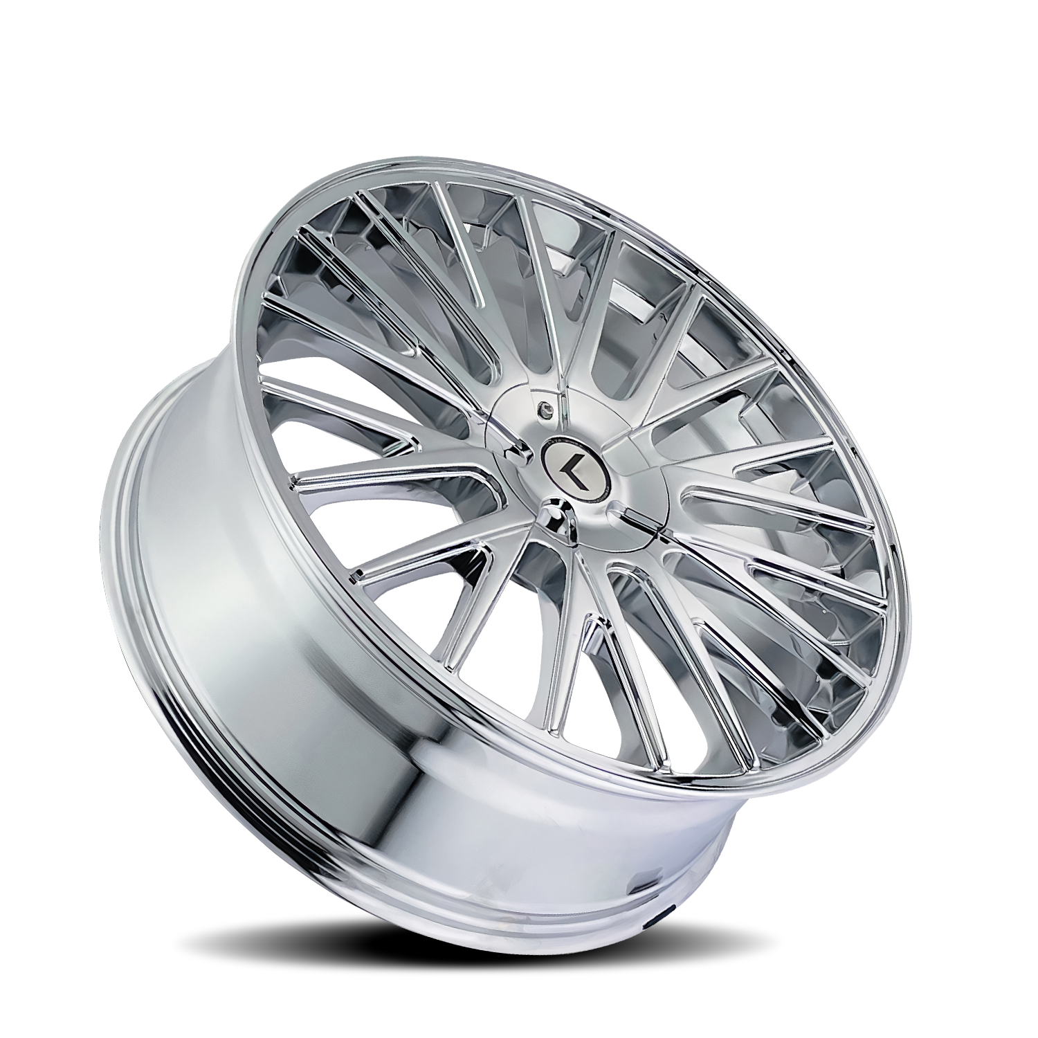 KRAZE DOUBLE DOWN KR185 CHROME 20X8.5 5-108/5-114.3 38MM 73MM
