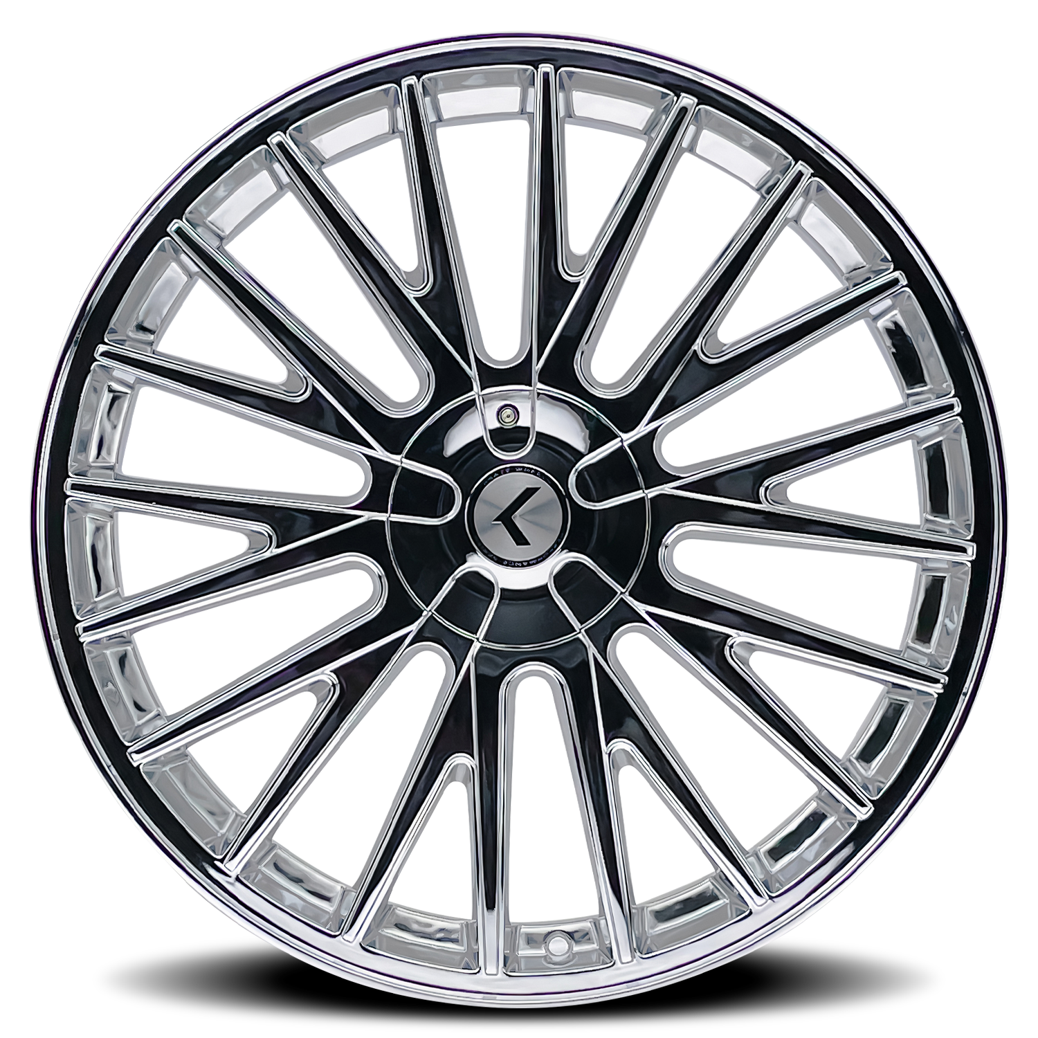 KRAZE DOUBLE DOWN KR185 CHROME 17X8 5-108/5-114.3 38MM 73MM