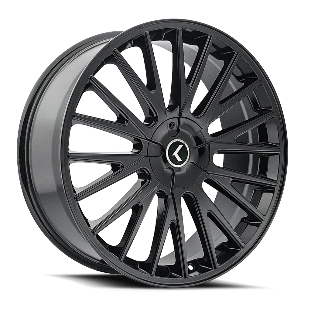 KRAZE DOUBLE DOWN KR185 GLOSS BLACK 20X8.5 5-108/5-114.3 38MM 73MM