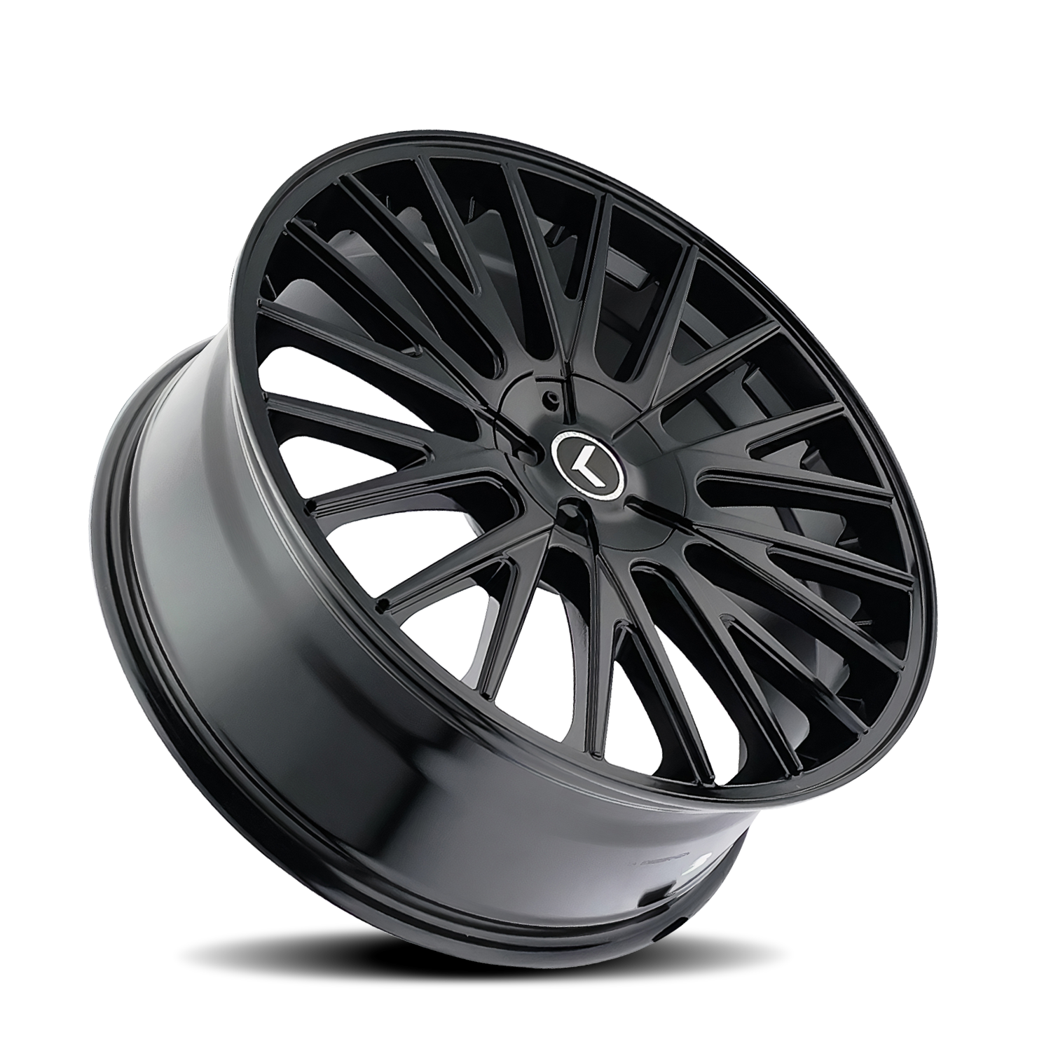 KRAZE DOUBLE DOWN KR185 GLOSS BLACK 22X8.5 5-112/5-114.3 38MM 73MM