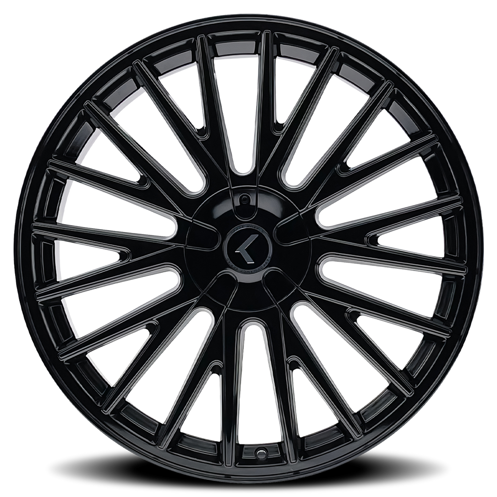 KRAZE DOUBLE DOWN KR185 GLOSS BLACK 22X8.5 5-112/5-114.3 38MM 73MM