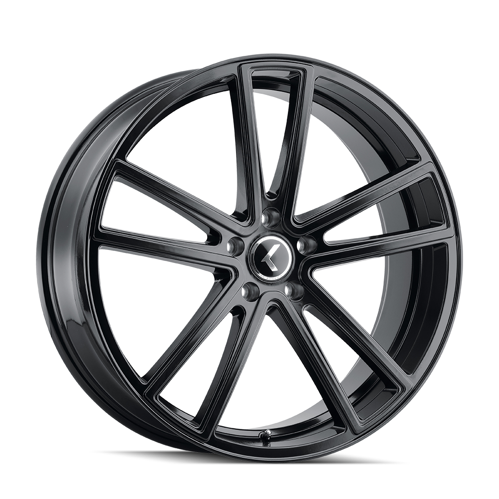 KRAZE LUSSO KR190 GLOSS BLACK 22X9.5 6-139.7 30MM 106MM