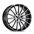 KRAZE STUNNA KR191 BLACK/MACHINED FACE 22X8.5 5-120 38MM 74.1MM