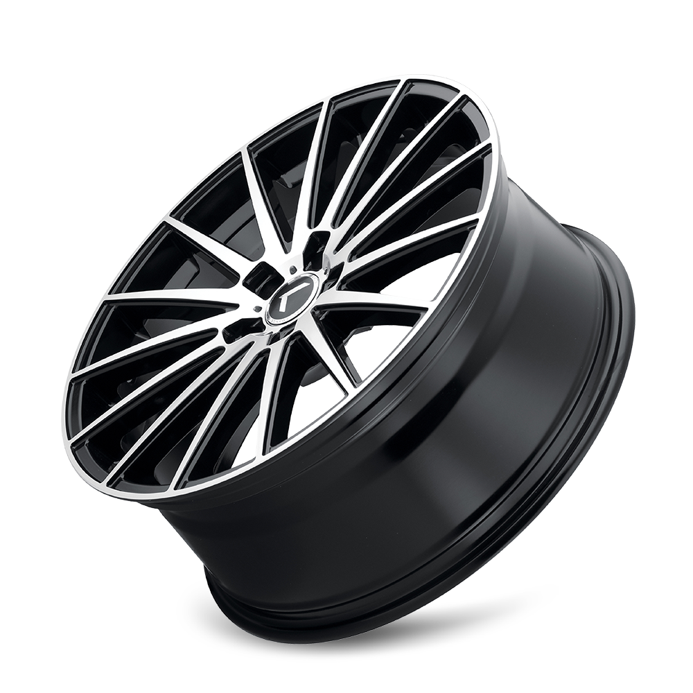 KRAZE STUNNA KR191 BLACK/MACHINED FACE 22X8.5 5-120 38MM 74.1MM