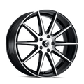 KRAZE COSMOS KR194 GLOSS BLACK MACHINED 18X8 5-114.3 40MM 72.62MM