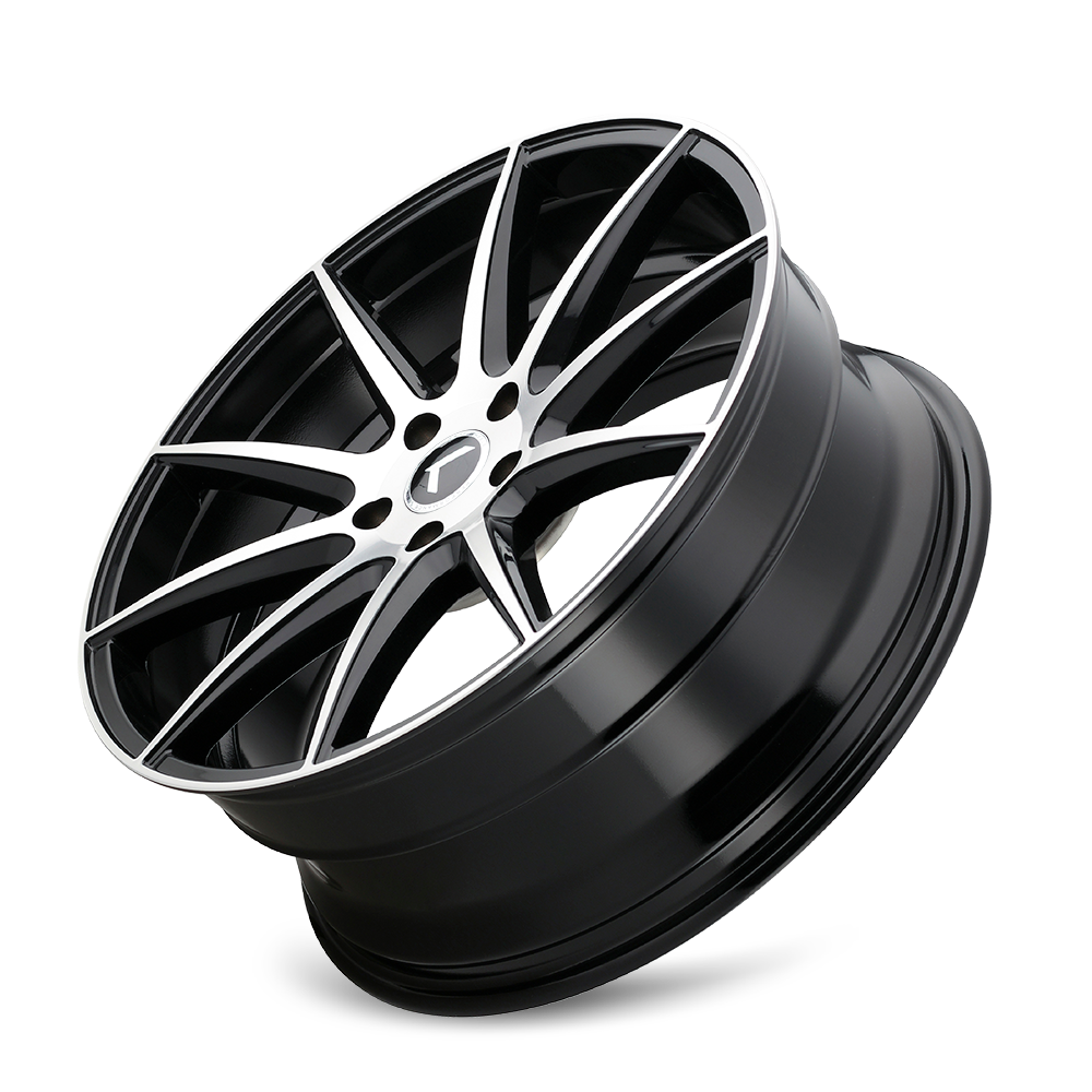 KRAZE COSMOS KR194 GLOSS BLACK MACHINED 18X8 5-114.3 40MM 72.62MM