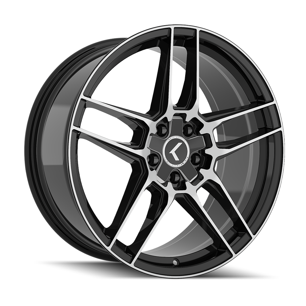 KRAZE CONVERGE KR197 BLACK MACHINED 20X9 5-112/5-120 35MM 66.56MM