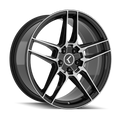 KRAZE CONVERGE KR197 BLACK MACHINED 20X9 5-108/5-114.3 35MM 72.6MM