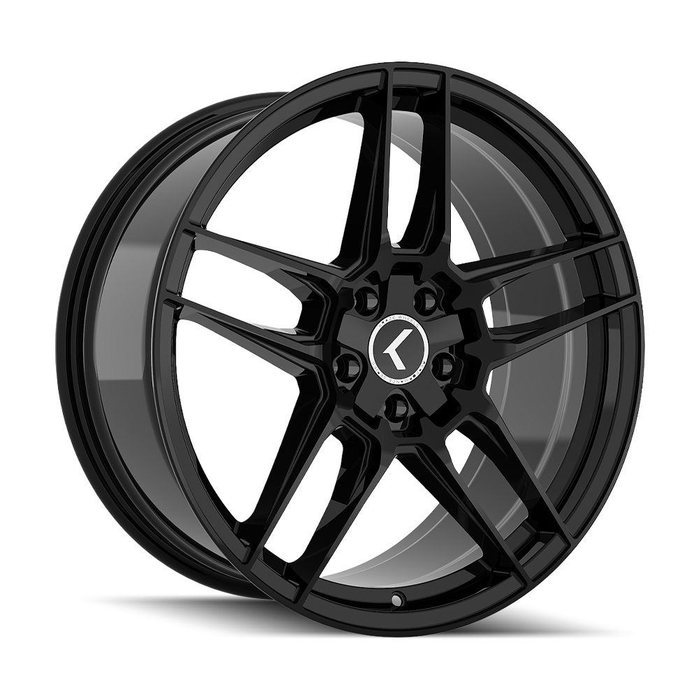 KRAZE CONVERGE KR197 GLOSS BLACK 19X8.5 5-108/5-114.3 35MM 72.6MM