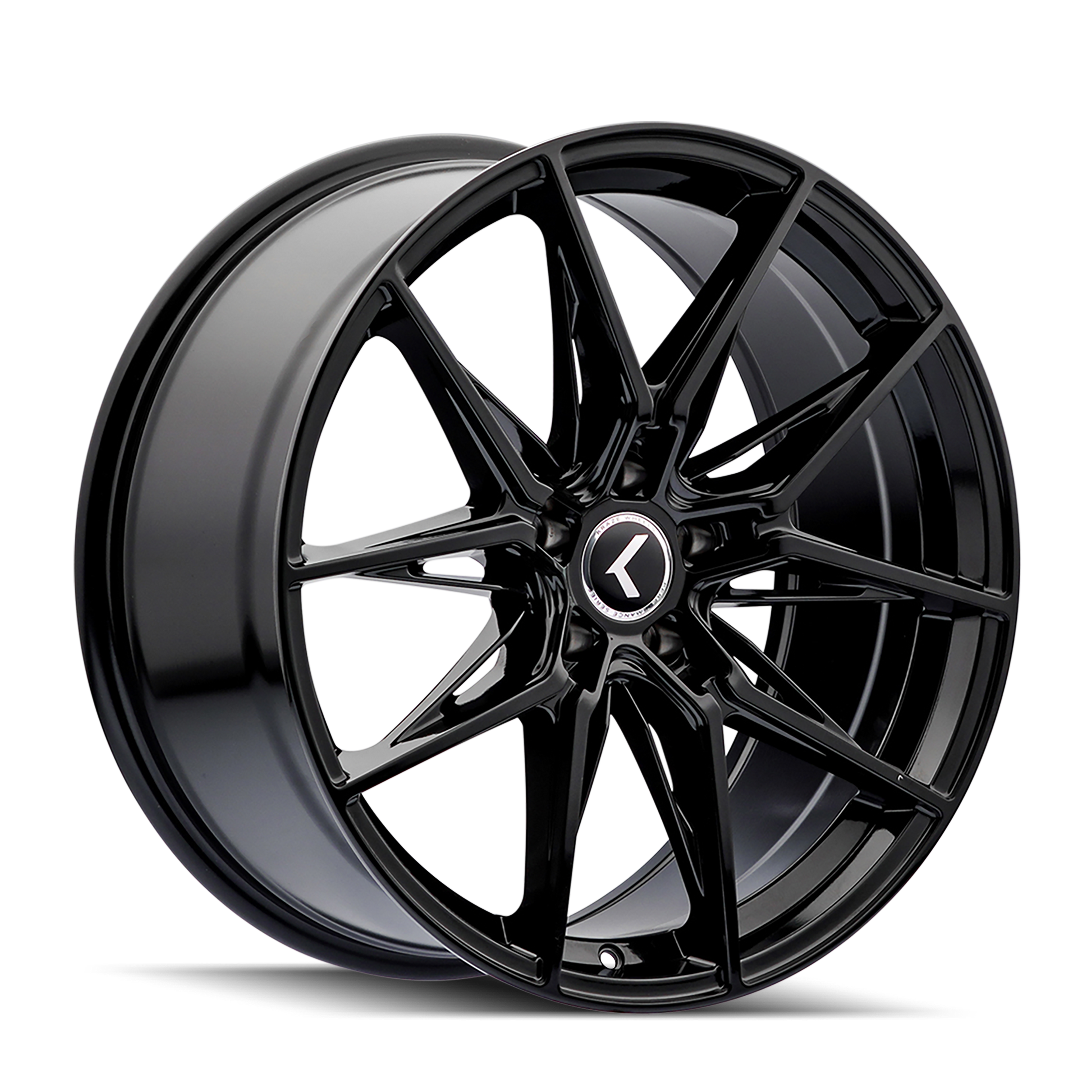 KRAZE EVOLVE KR196 GLOSS BLACK 19X8.5 5-112 40MM 66.56MM WITH BALL SEAT