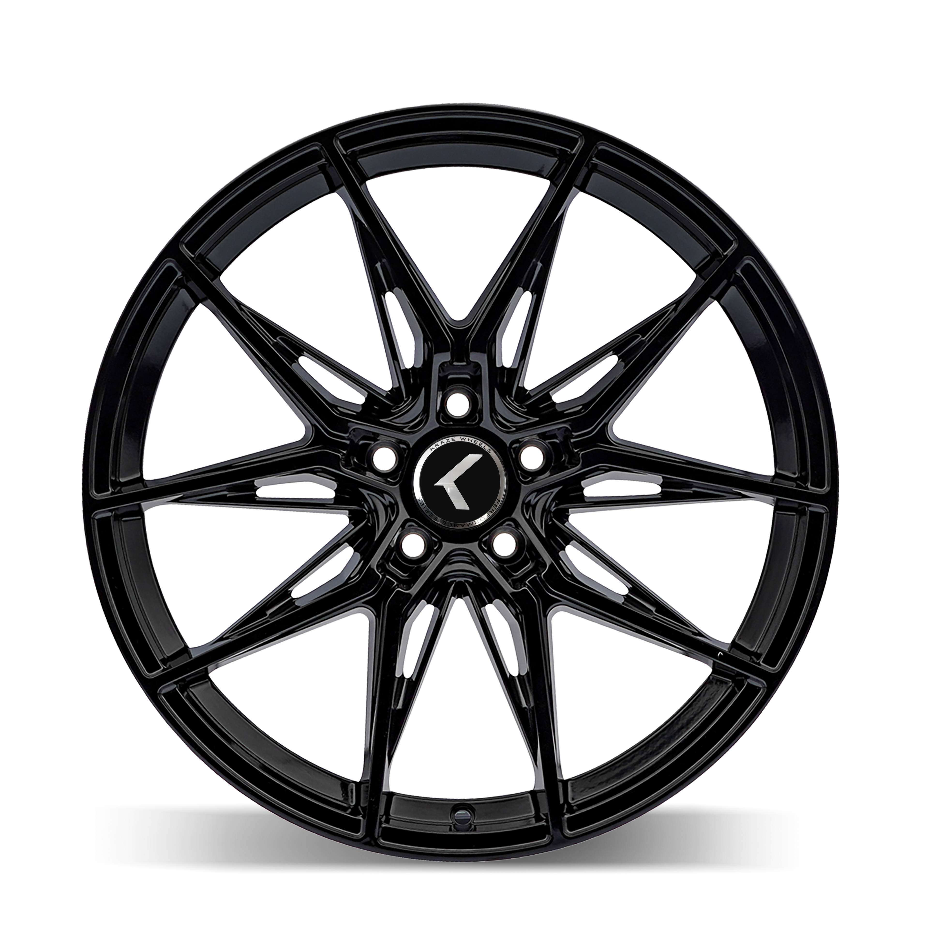 KRAZE EVOLVE KR196 GLOSS BLACK 19X8.5 5-112 40MM 66.56MM