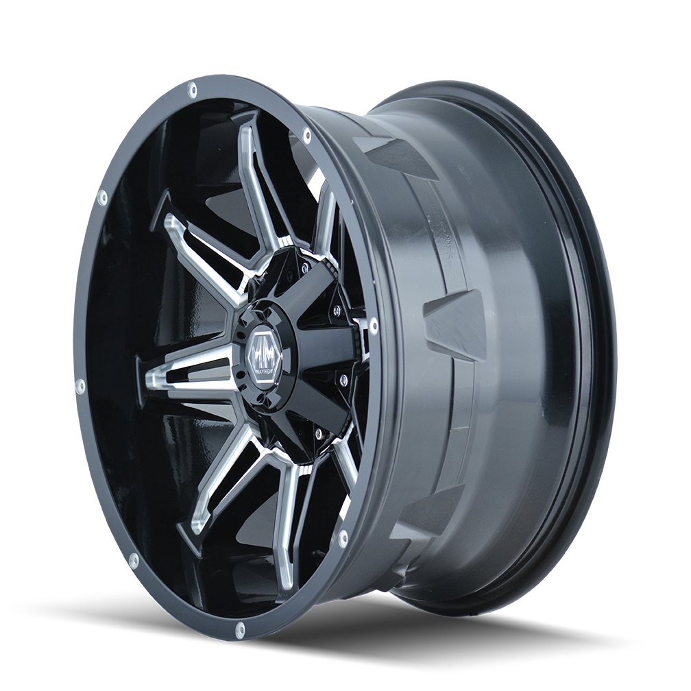 MAYHEM RAMPAGE 8090 GLOSS BLACK MILLED 17X9 6-135/6-139.7 13MM 106MM