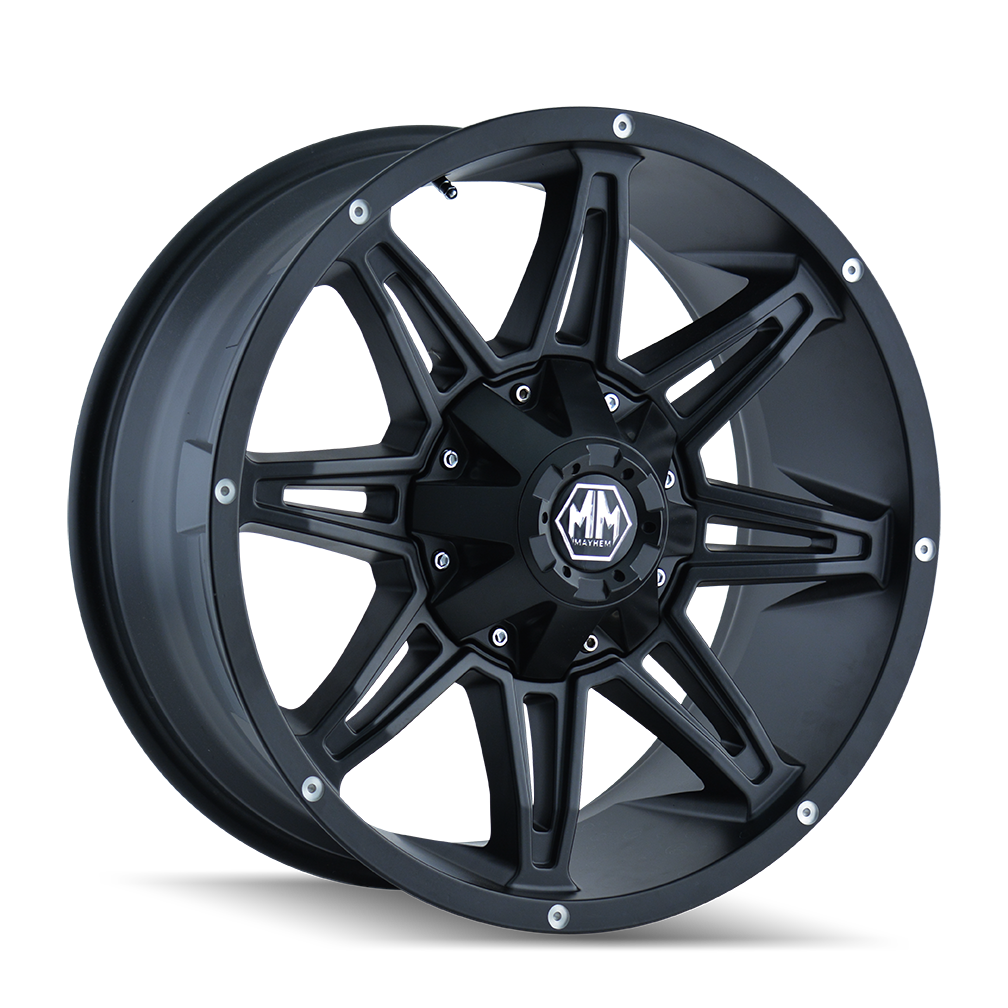 MAYHEM RAMPAGE 8090 MATTE BLACK 18X9 6-135/6-139.7 -12MM 106MM