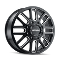 MAYHEM COGENT DUALLY (8107) GLOSS BLACK MILLED 20X8.25 FRONT 8-165.1 115MM 121.3MM