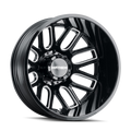 MAYHEM COGENT DUALLY (8107) GLOSS BLACK MILLED 20X8.25 REAR 8-210 -192MM 154.2MM