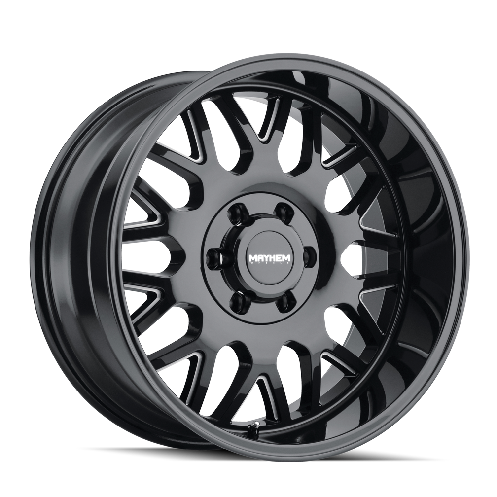 MAYHEM TRIPWIRE 8110 GLOSS BLACK MILLED 20X10 6-139.7 -19MM 106MM