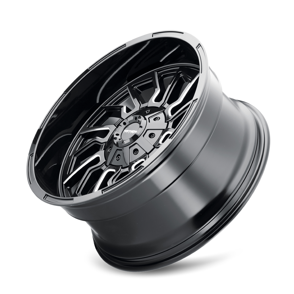 MAYHEM FLYWHEEL 8111 GLOSS BLACK MILLED 20X10 6-135/6-139.7 -19MM 106MM