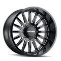 MAYHEM UTOPIA 8114 GLOSS BLACK MILLED 20X10 8-165.1 -19MM 125.2MM