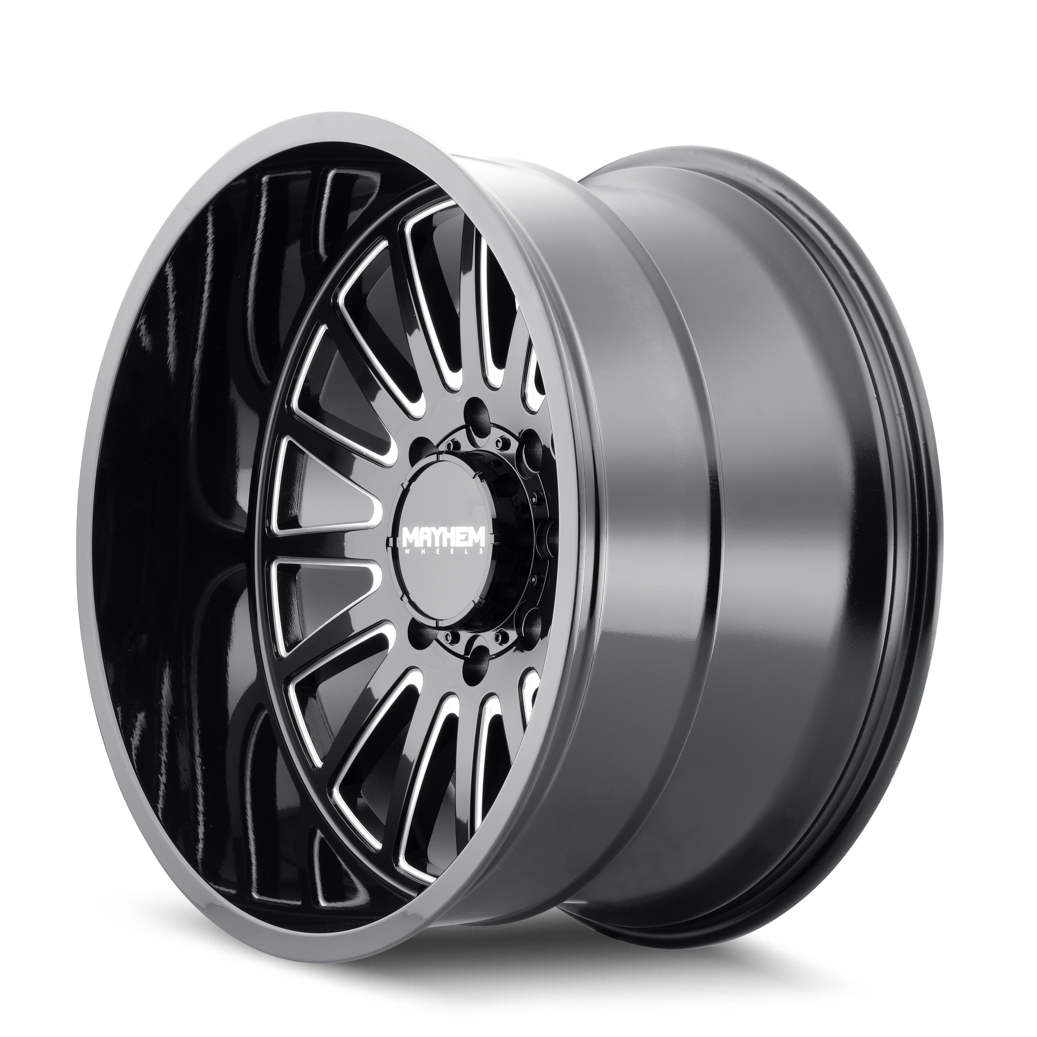 MAYHEM UTOPIA 8114 GLOSS BLACK MILLED 22X12 6-139.7 -44MM 106MM