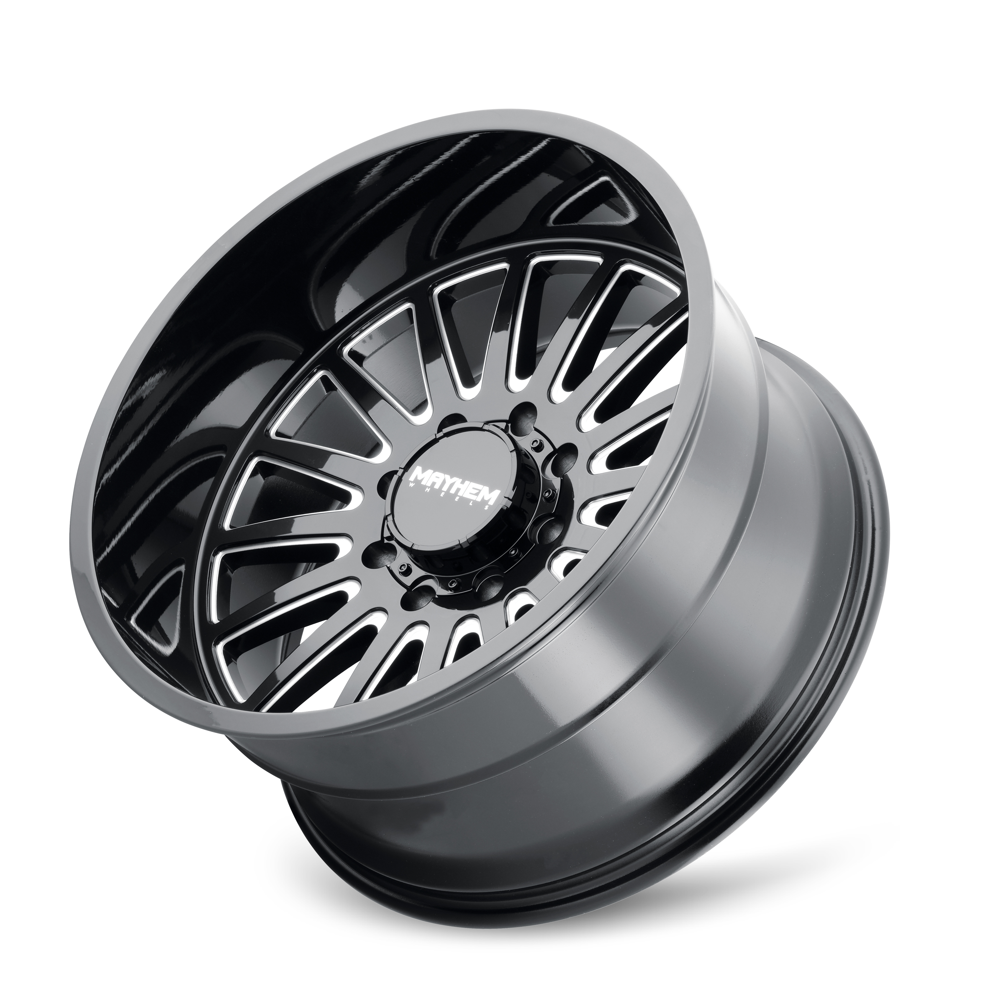 MAYHEM UTOPIA 8114 GLOSS BLACK MILLED 20X10 8-165.1 -19MM 125.2MM