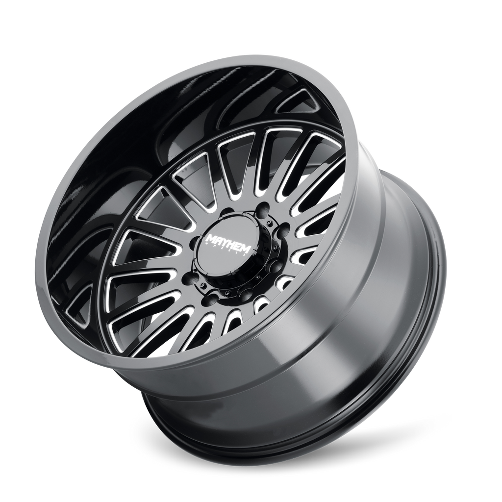 MAYHEM UTOPIA 8114 GLOSS BLACK MILLED 20X9 8-165.1 0MM 125.2MM