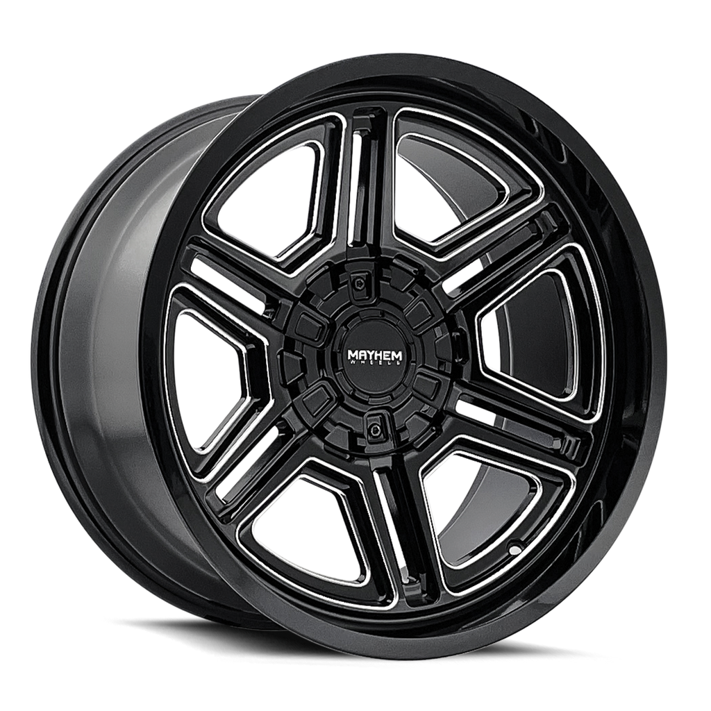 MAYHEM HERMOSA 8117 BLACK MILLED 20X10 6-135/6-139.7 -25MM 106MM