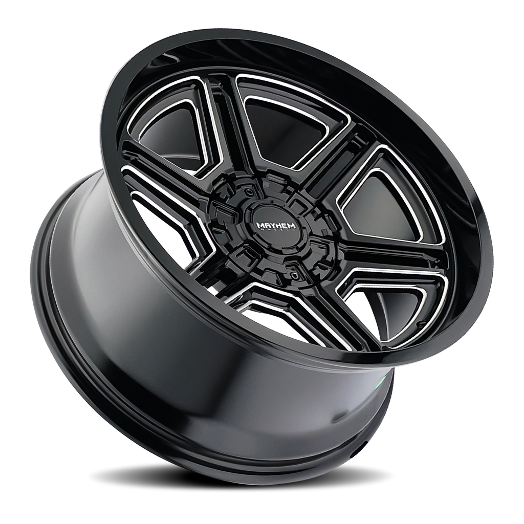 MAYHEM HERMOSA 8117 BLACK MILLED 20X10 6-135/6-139.7 -25MM 106MM