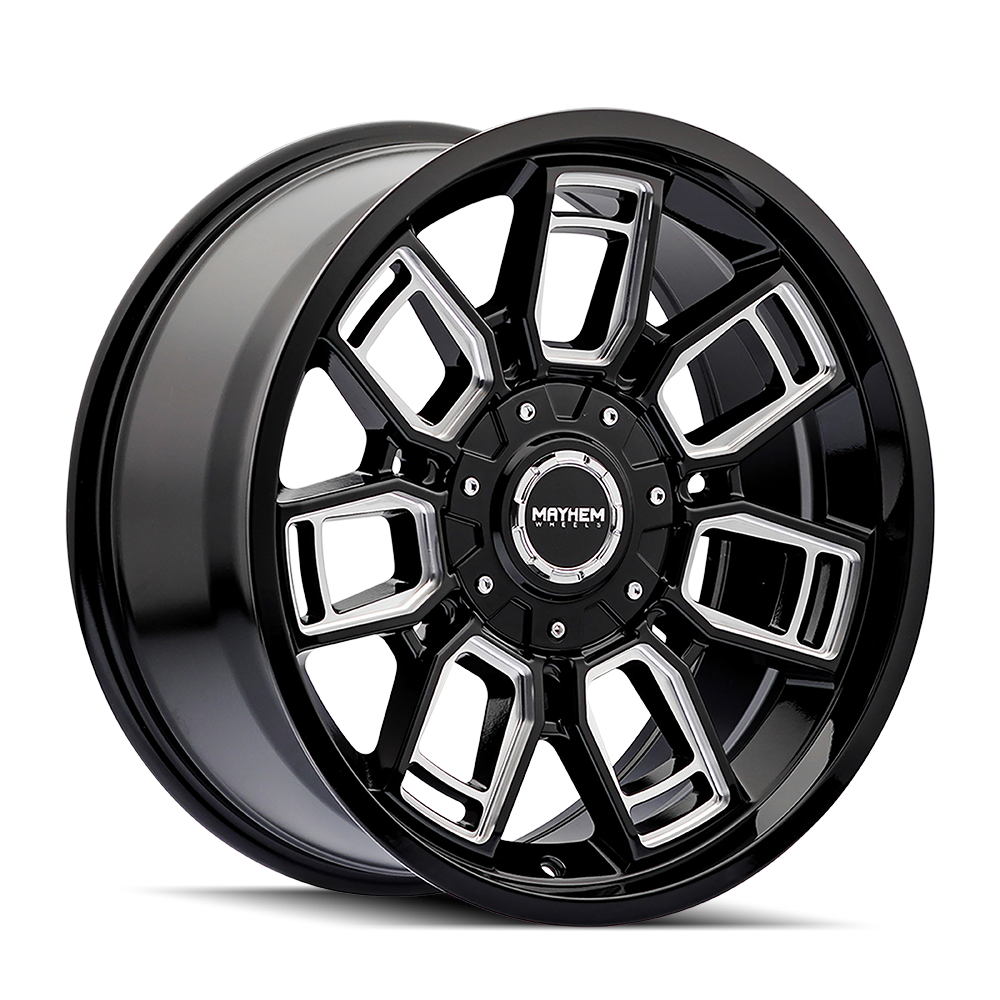MAYHEM ORDINANCE 8118 GLOSS BLACK MILLED 20X9 5-127/5-139.7 0MM 87.1MM