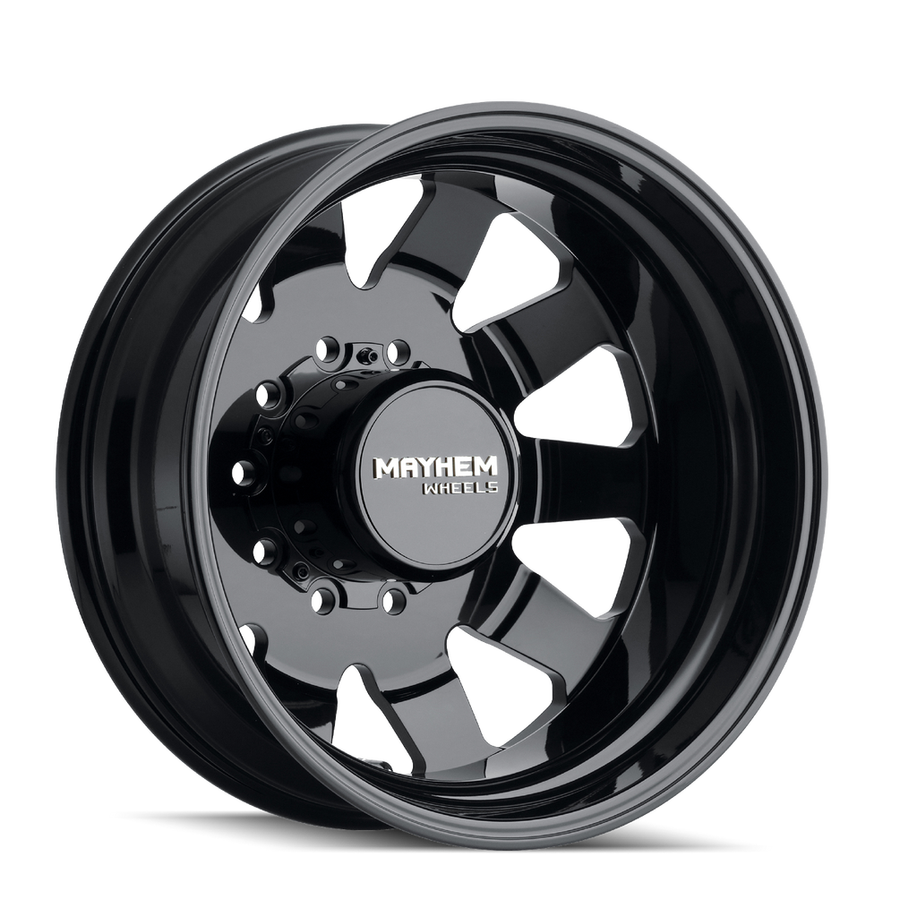 MAYHEM CHALLENGER 8181 FORGED GLOSS BLACK 22X8.25 10-225 169MM 170.1MM