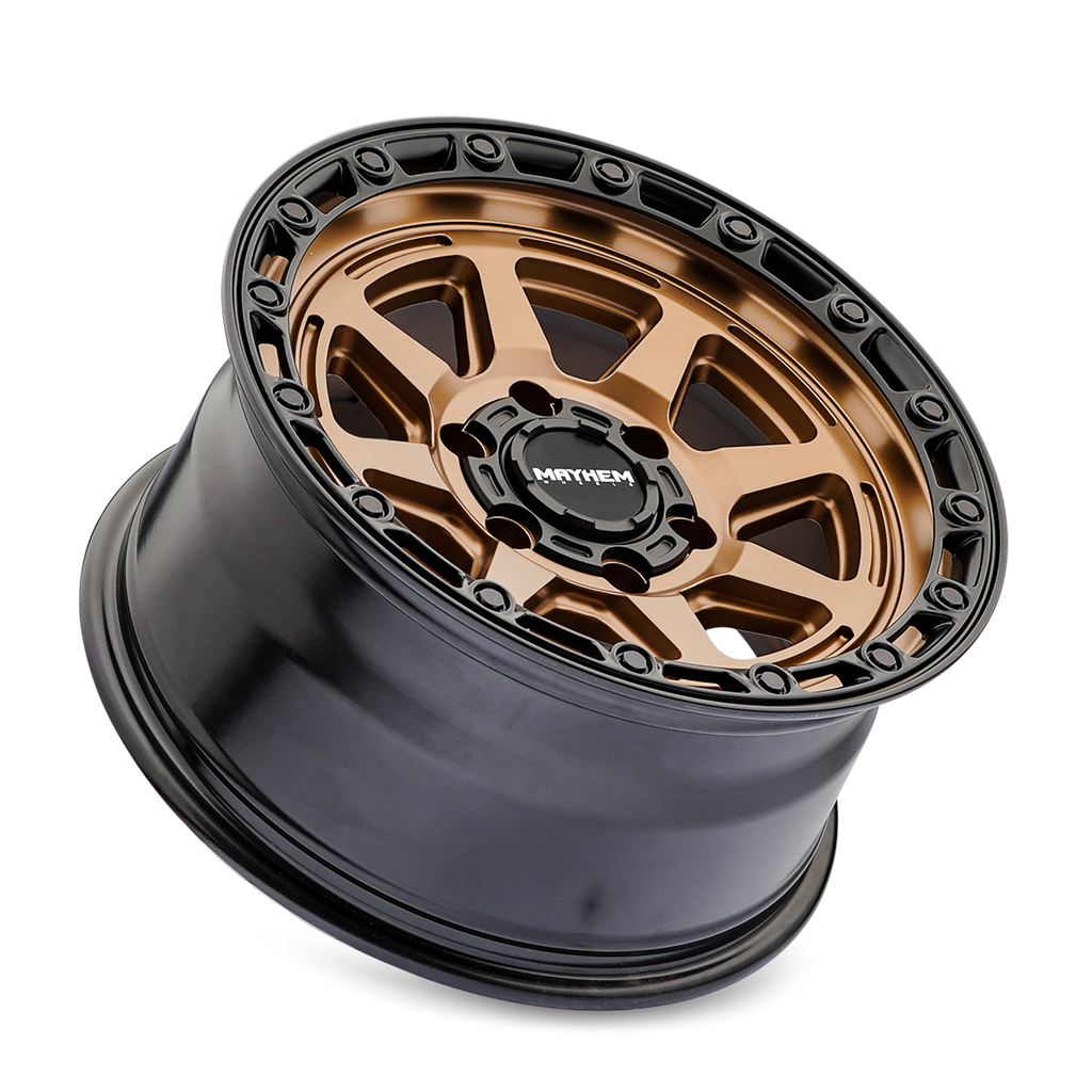 MAYHEM RIDGELINE 8306 SATIN BRONZE/BLACK LIP 17X8.5 6-139.7 25MM 106MM