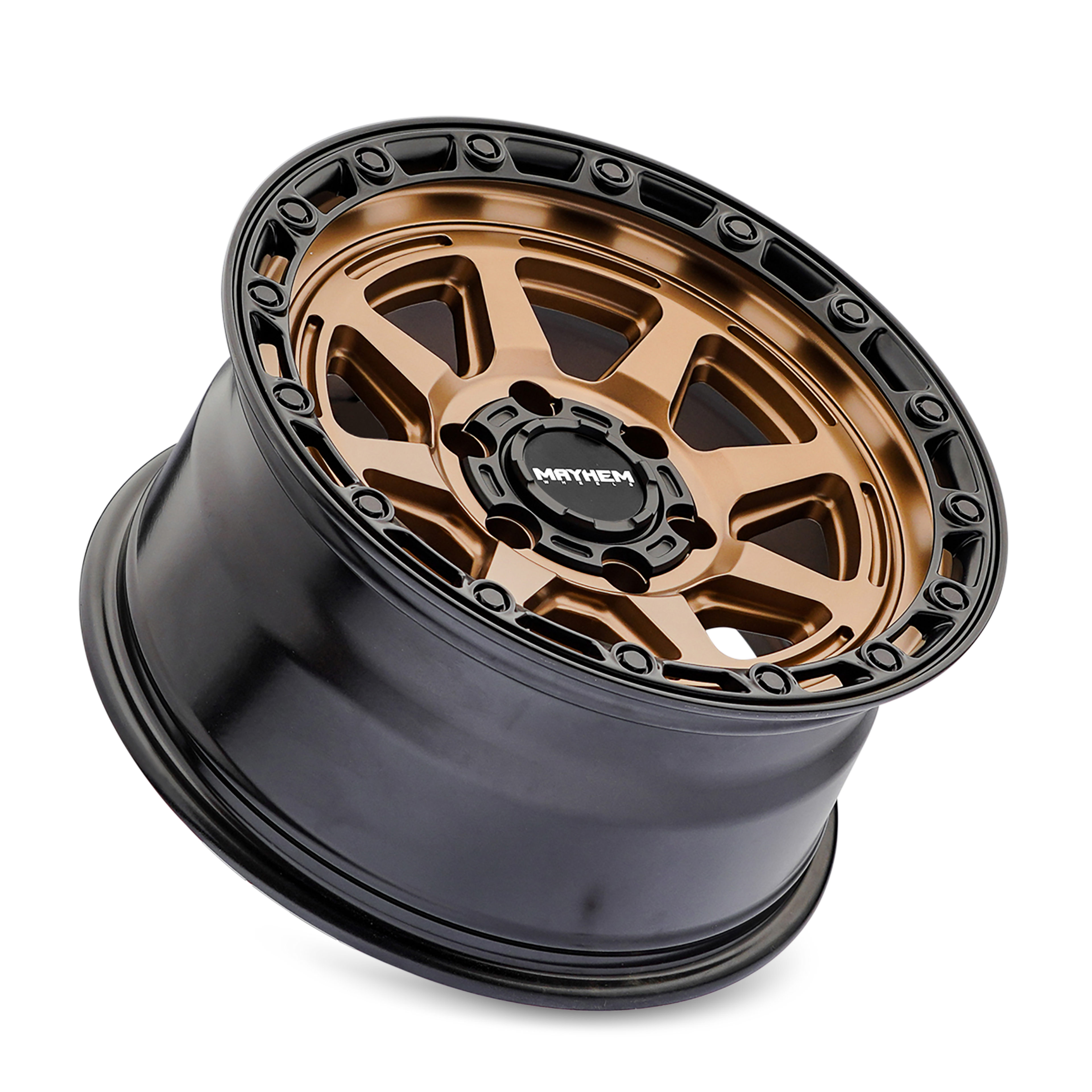 MAYHEM RIDGELINE 8306 SATIN BRONZE/BLACK LIP 17X8.5 6-139.7 25MM 106MM