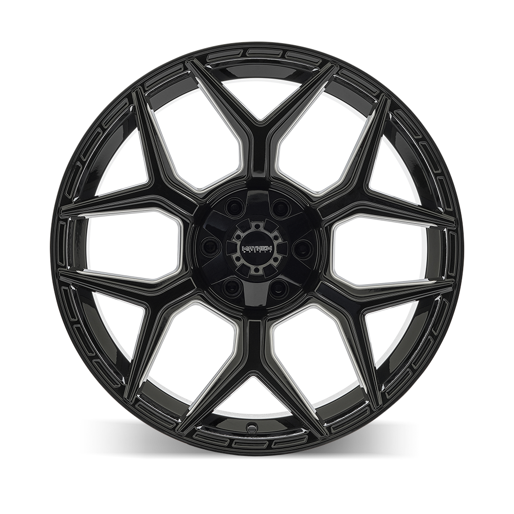 MAYHEM VANQUISH 8119 BLACK MILLED 20X10 6-135/6-139.7 -19MM 106MM