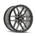 MAYHEM VECTOR 8310 MATTE GUNMETAL BLACK LIP 17X9 6-135 18MM 87.1MM
