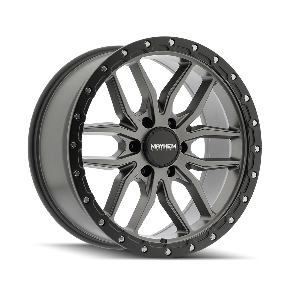MAYHEM VECTOR 8310 MATTE GUNMETAL BLACK LIP 17X9 6-139.7 18MM 106MM