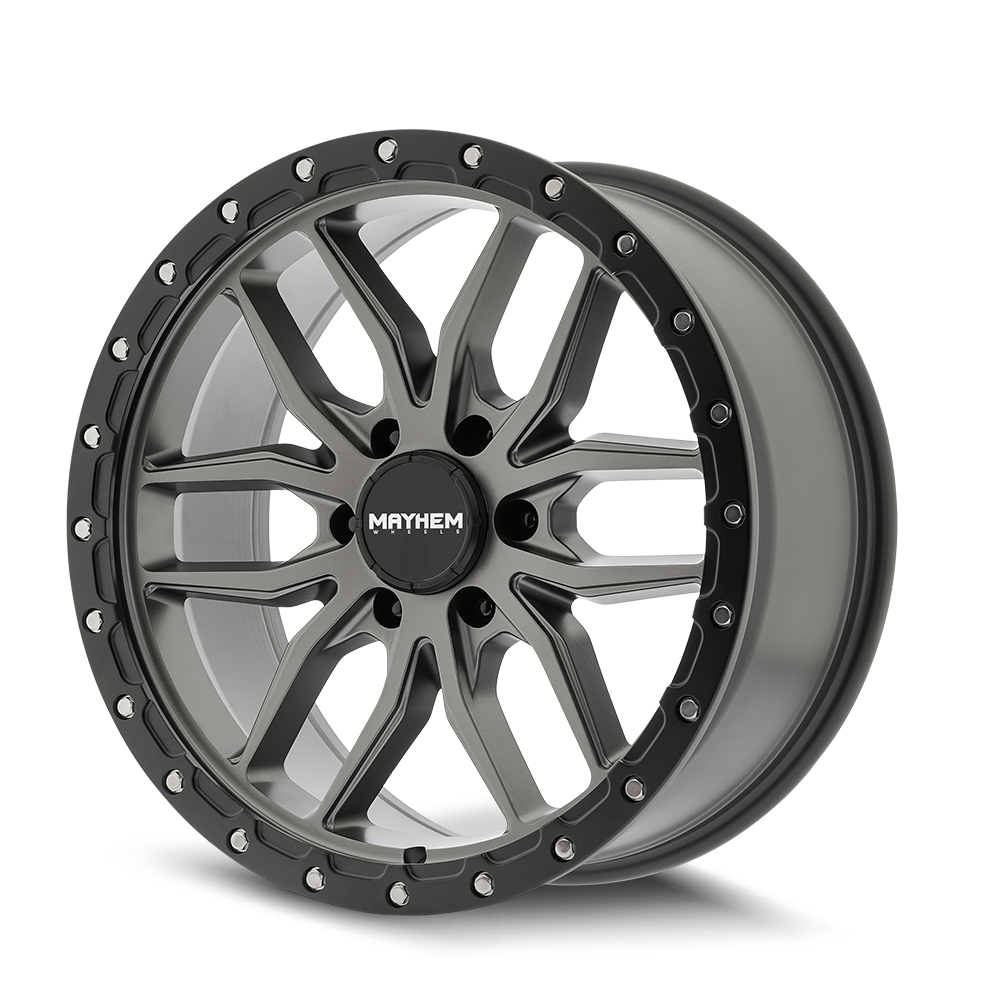 MAYHEM VECTOR 8310 MATTE GUNMETAL BLACK LIP 17X9 6-135 18MM 87.1MM