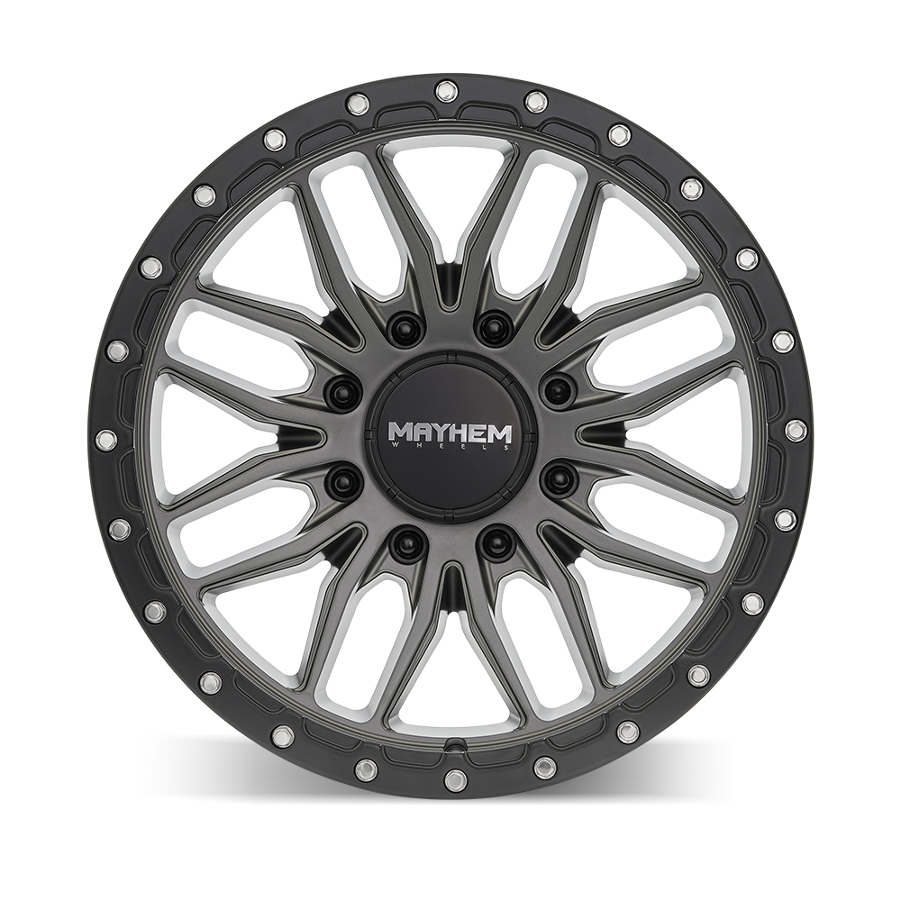 MAYHEM VECTOR 8310 MATTE GUNMETAL BLACK LIP 17X9 8-170 18MM 125.2MM