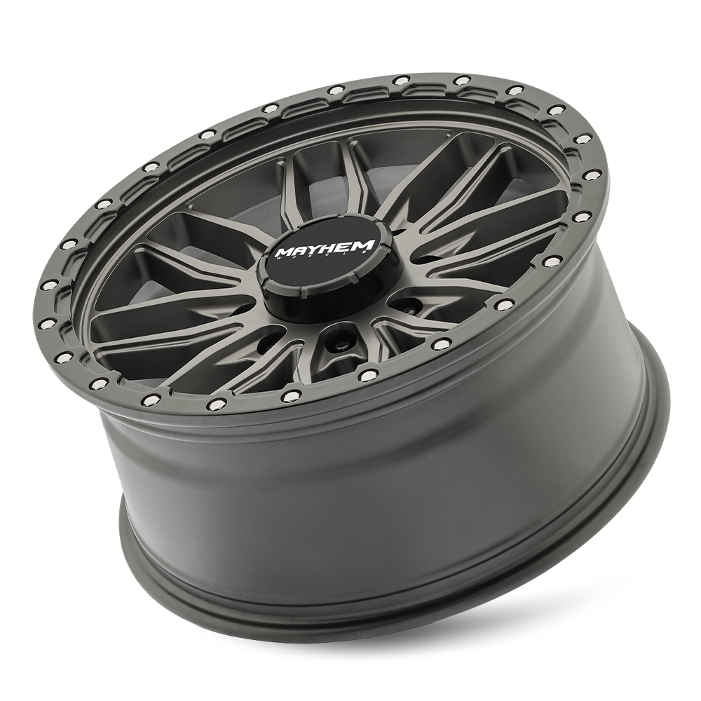 MAYHEM VECTOR 8310 MATTE GUNMETAL BLACK LIP 17X9 8-165.1 18MM 125.2MM