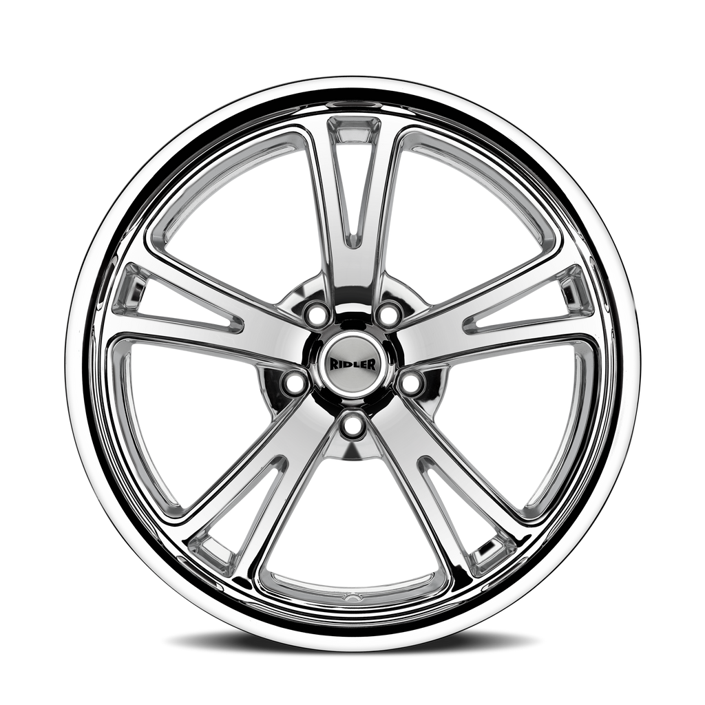 RIDLER 606 CHROME 20X8.5 5-120.65 0MM 83.82MM