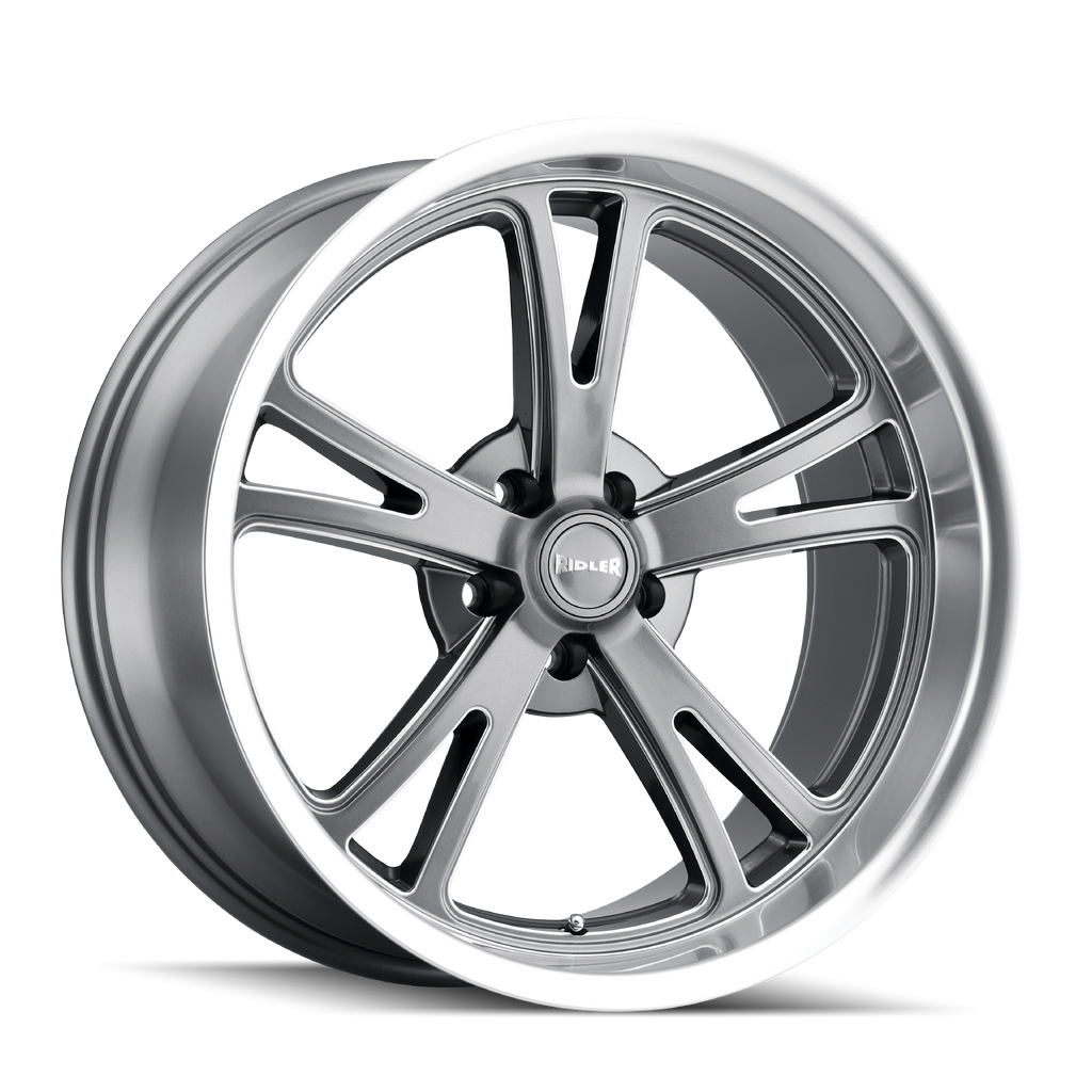 RIDLER 606 GLOSS GREY MACHINED 18X9.5 5-120.65 0MM 83.82MM