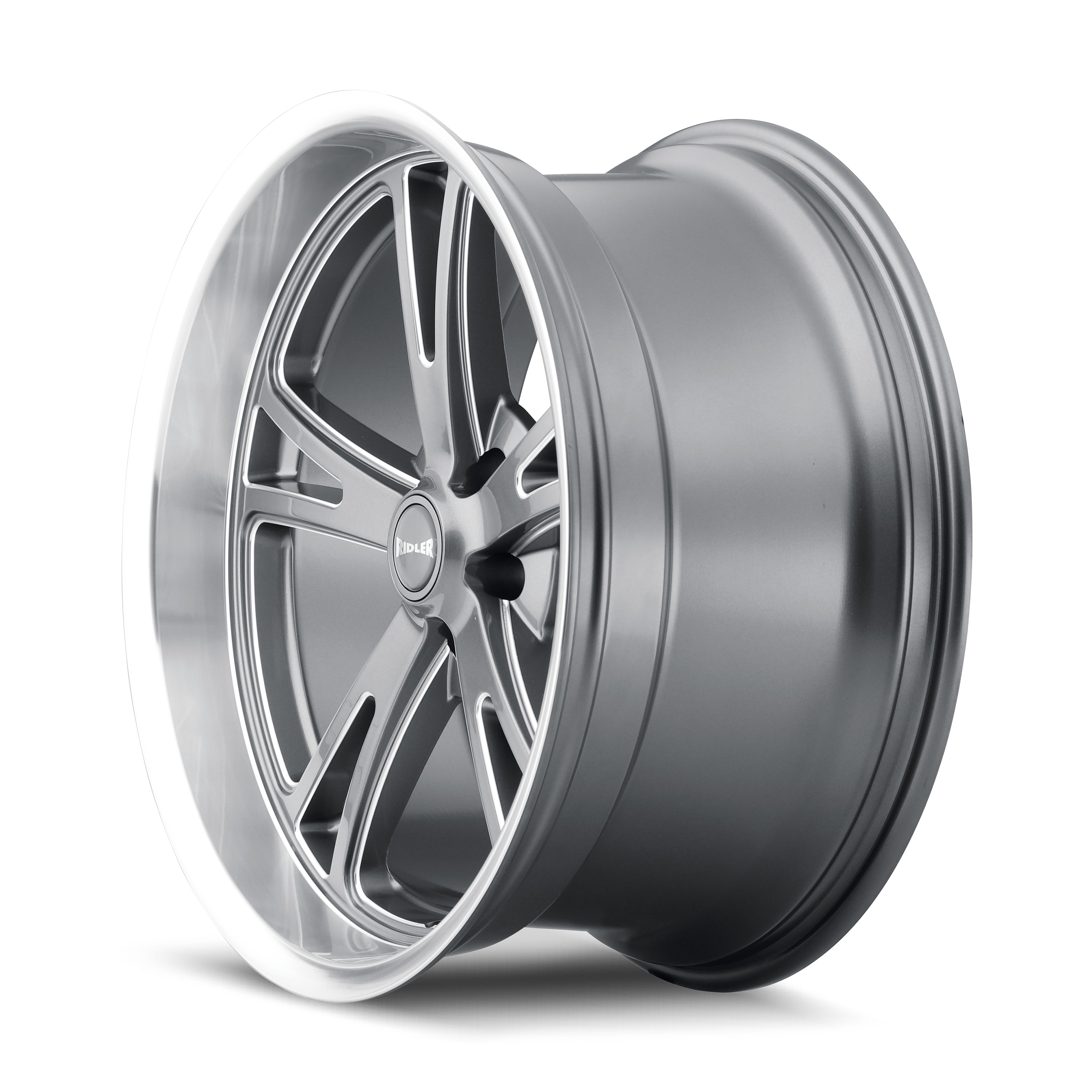RIDLER 606 GLOSS GREY MACHINED 20X10 5-127 0MM 83.82MM