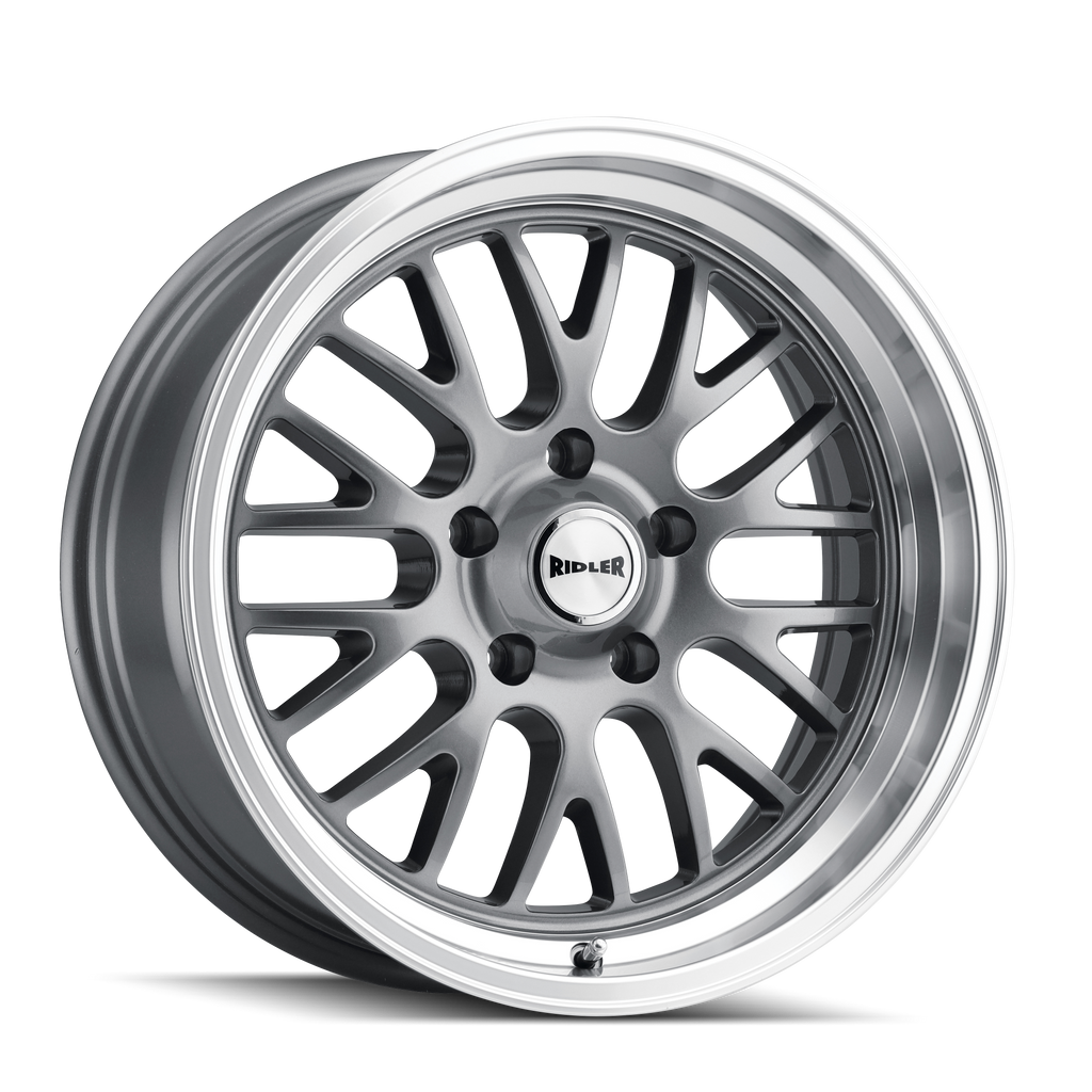 RIDLER 607 GLOSS GREY MACHINED 18X9.5 5-120.65 6MM 83.82MM